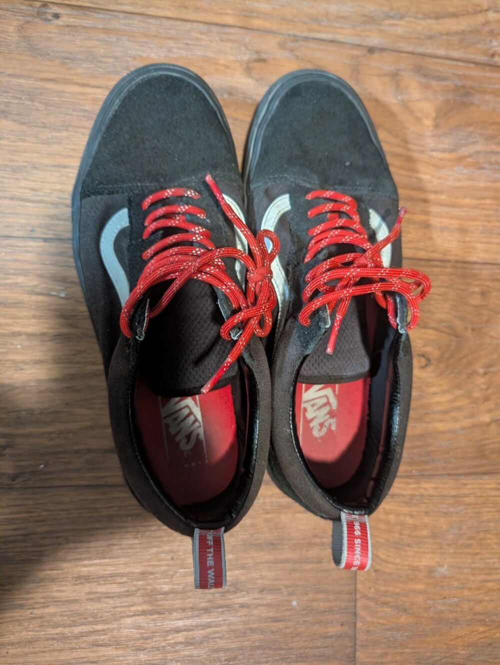 Vans Red White Black Sneakers Size 11